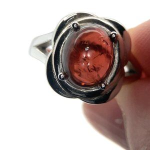 Tourmaline 3.01ct Platinum Finish Solid 925 Sterling Silver Ring